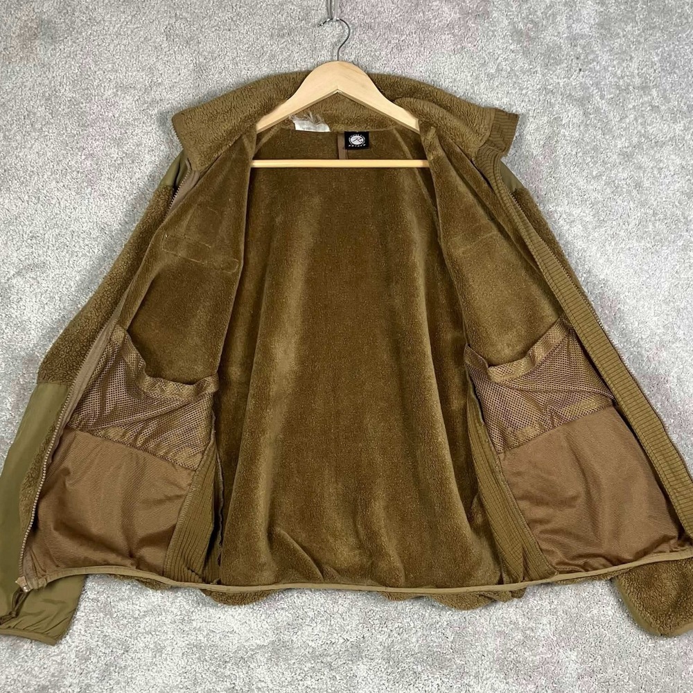 Rothco Jacket Mens Small Coyote Brown ECWCS Gen III Level 3 Fleece Full Zip - Picture 4 of 15